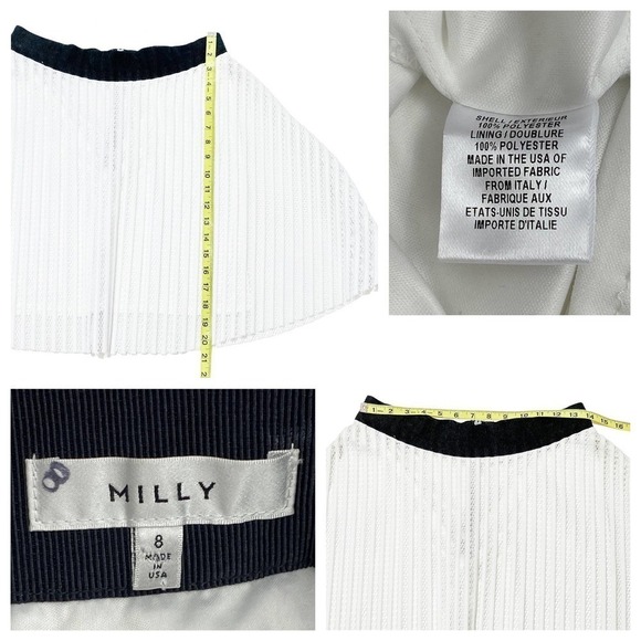 BLACK and White Flared Circle Skirt - Picture 11 of 11